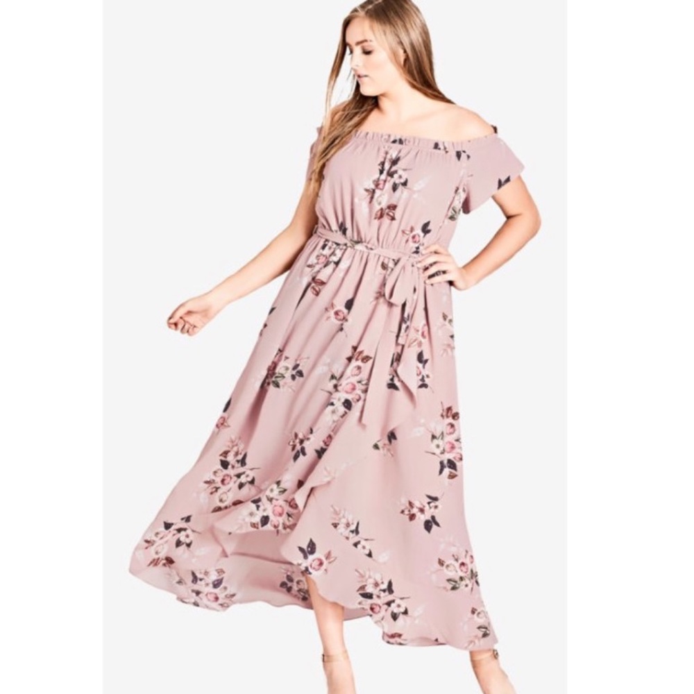 City chic Rose Play Maxi Dress